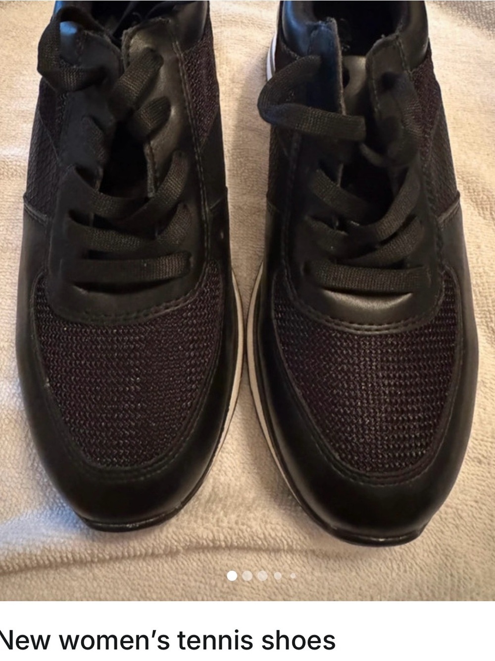 Women’s  Black Casual Mesh Sneakers